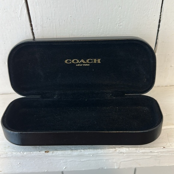Coach Glasses Hard Case Sunglasses Protection Fashion Glasses Black - Picture 6 of 11